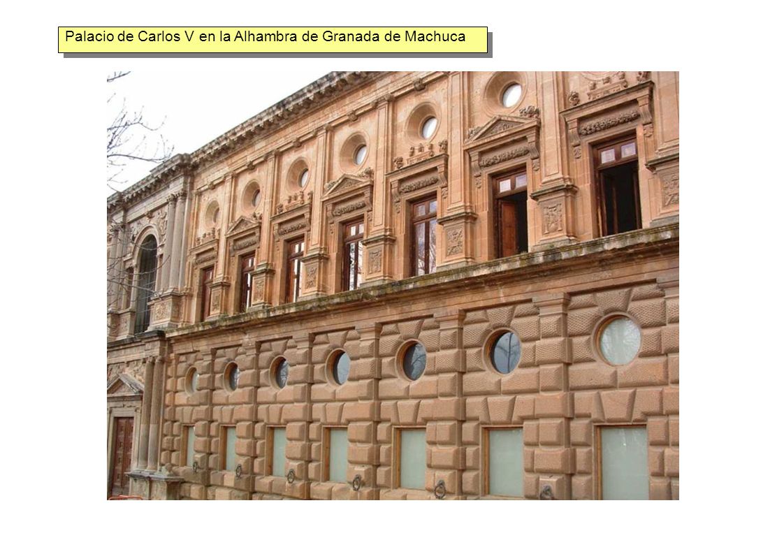 Palacio de Carlos V en la Alhambra de Granada de Machuca