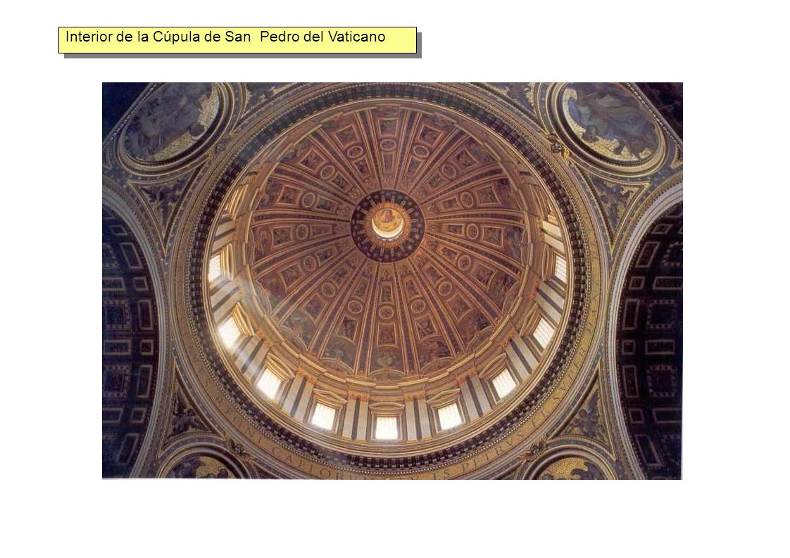 Interior de la Cúpula de San Pedro del Vaticano