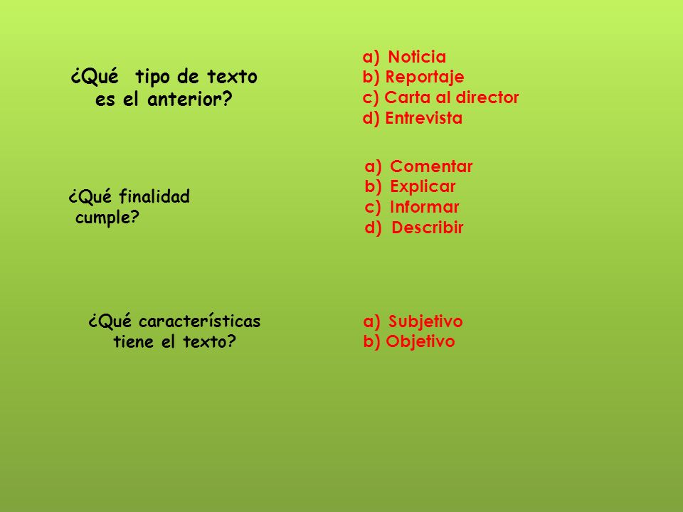 ¿Qué tipo de texto es el anterior
