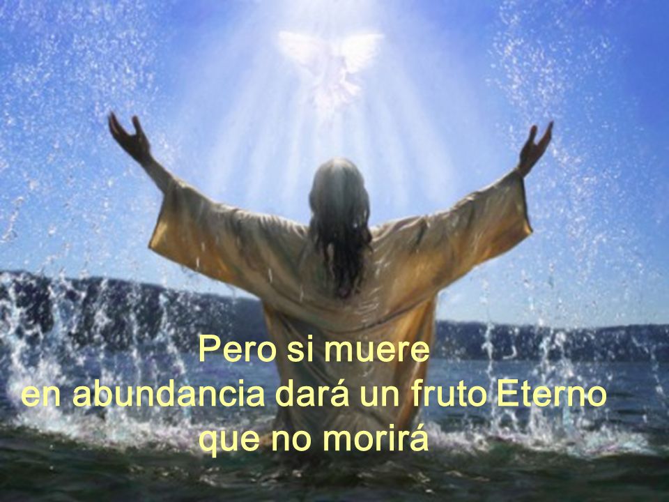 en abundancia dará un fruto Eterno que no morirá