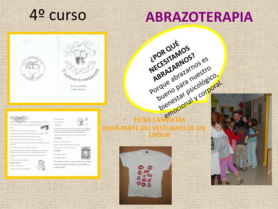 ¿POR QUÉ NECESITAMOS ABRAZARNOS ERAN PARTE DEL VESTUARIO DE UN LIPDUB