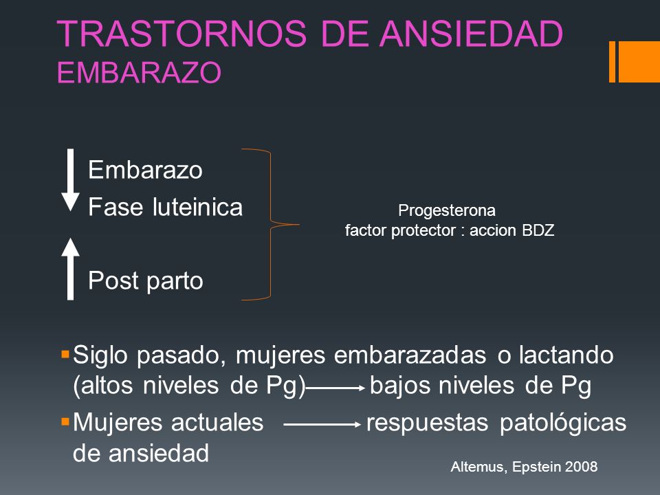 Trastornos de Ansiedad EMBARAZO