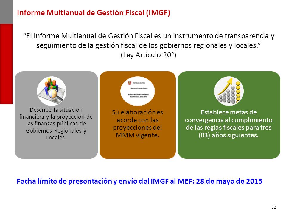 Su elaboración es acorde con las proyecciones del MMM vigente.