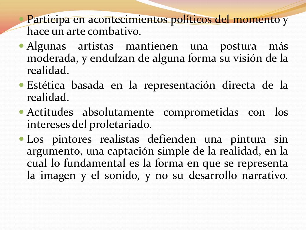 Participa en acontecimientos políticos del momento y hace un arte combativo.