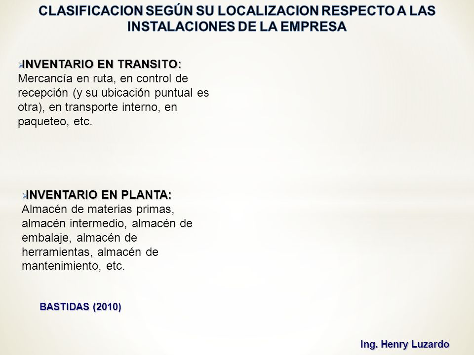 CLASIFICACION SEGÚN SU LOCALIZACION RESPECTO A LAS INSTALACIONES DE LA EMPRESA