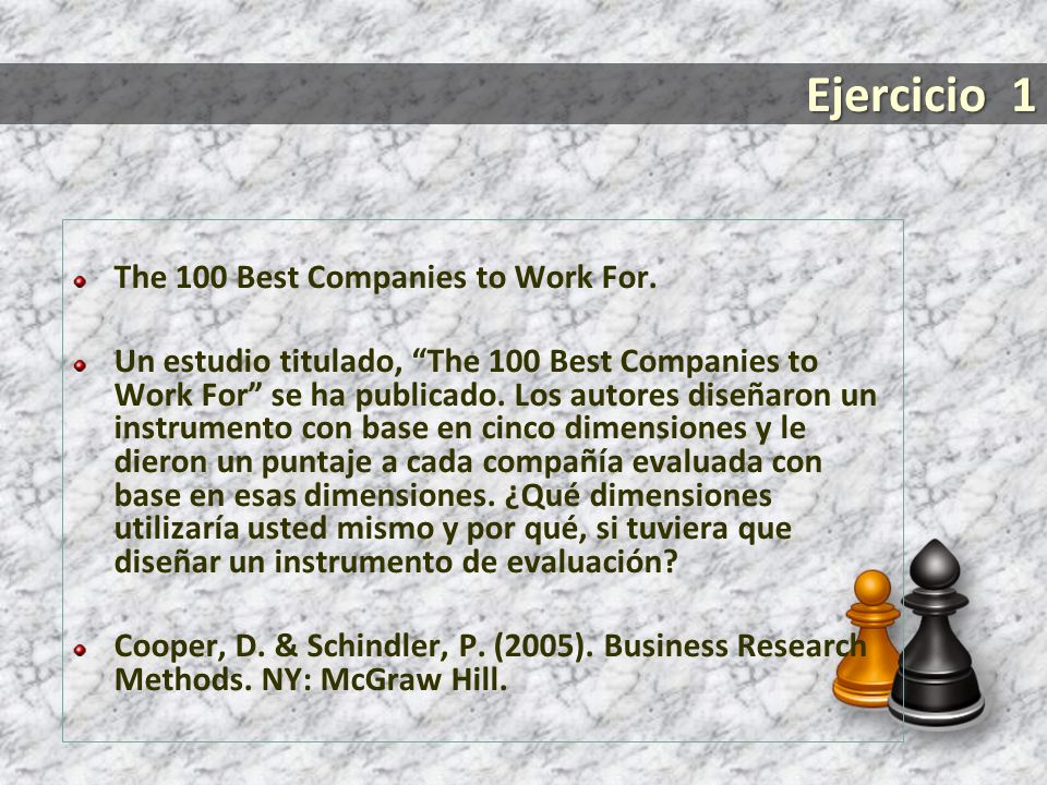 Ejercicio 1 The 100 Best Companies to Work For.