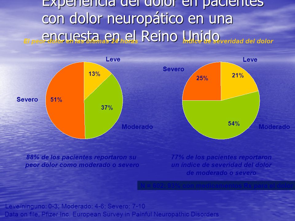Experiencia del dolor en pacientes con dolor neuropático en una encuesta en el Reino Unido