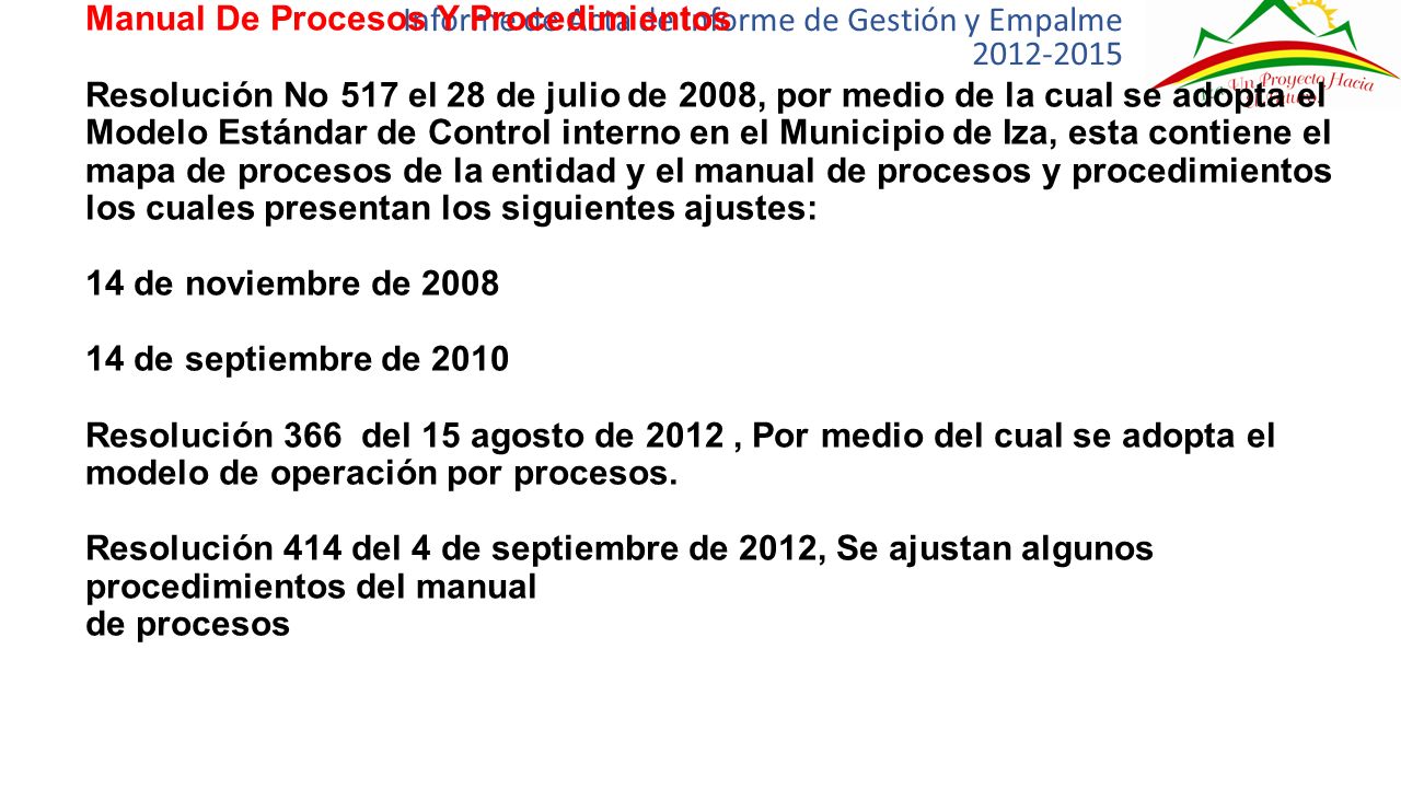 Informe de Acta de Informe de Gestión y Empalme