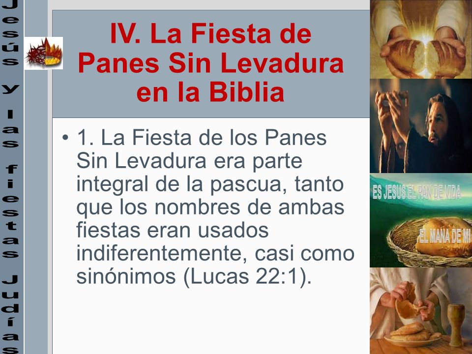 IV. La Fiesta de Panes Sin Levadura en la Biblia