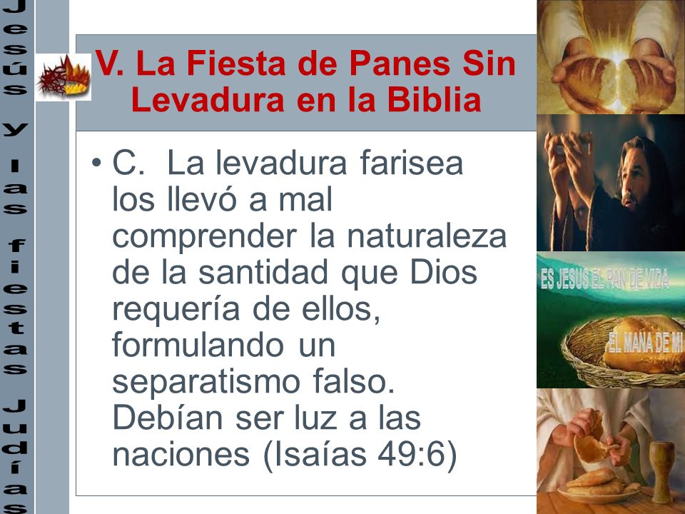 V. La Fiesta de Panes Sin Levadura en la Biblia