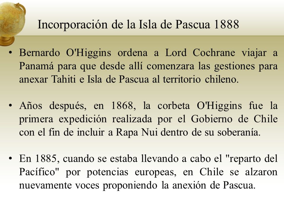 Incorporación de la Isla de Pascua 1888