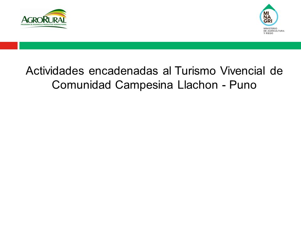 Actividades encadenadas al Turismo Vivencial de Comunidad Campesina Llachon - Puno