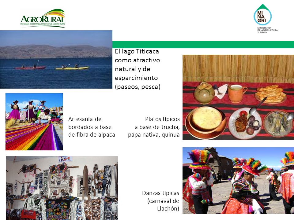 El lago Titicaca como atractivo natural y de esparcimiento (paseos, pesca)
