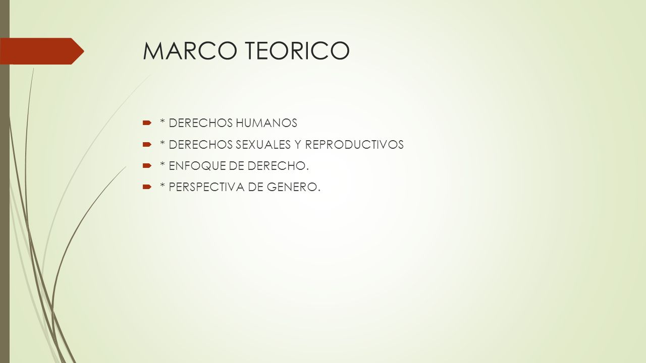 MARCO TEORICO * DERECHOS HUMANOS * DERECHOS SEXUALES Y REPRODUCTIVOS