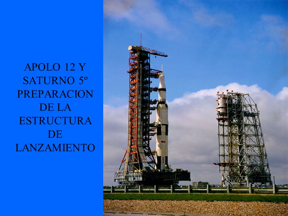 APOLO 12 Y SATURNO 5º PREPARACION DE LA ESTRUCTURA DE LANZAMIENTO