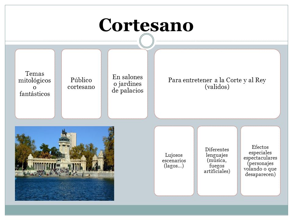 Cortesano Temas mitológicos o fantásticos Público cortesano
