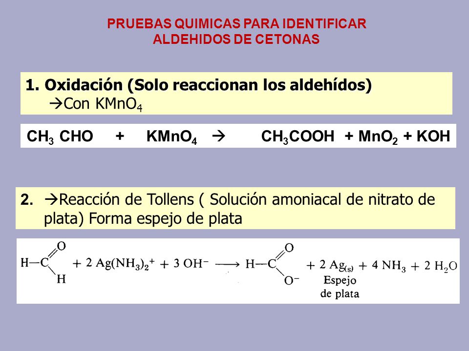 CH3 CHO + KMnO4  CH3COOH + MnO2 + KOH