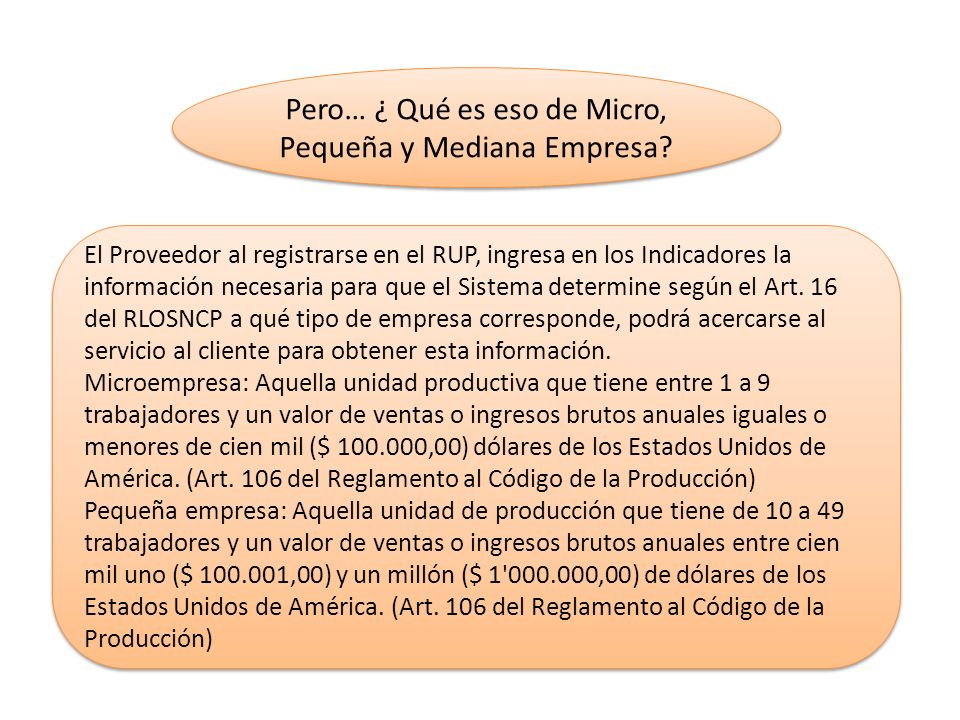 Pero… ¿ Qué es eso de Micro, Pequeña y Mediana Empresa