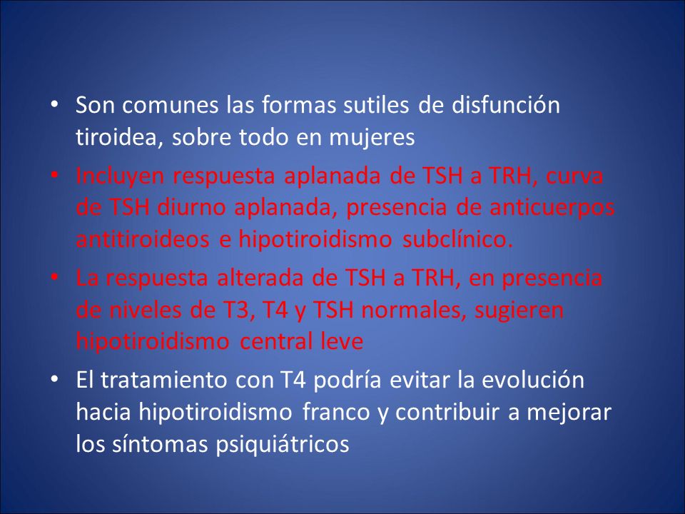 Son comunes las formas sutiles de disfunción tiroidea, sobre todo en mujeres