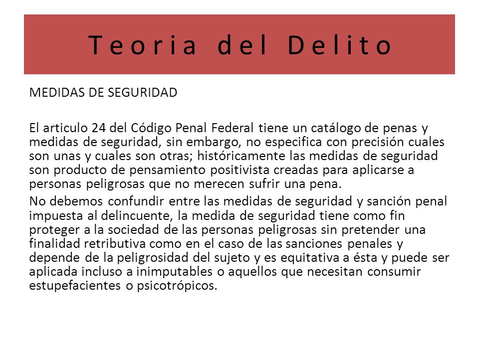T e o r i a d e l D e l i t o