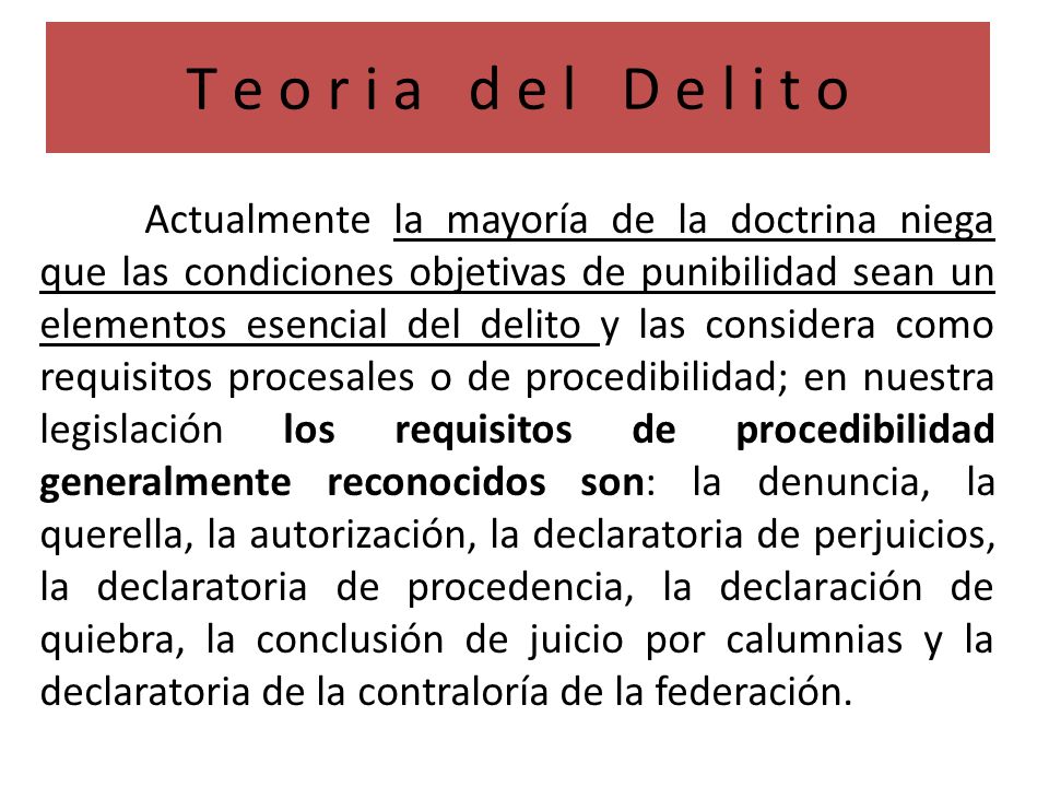 T e o r i a d e l D e l i t o