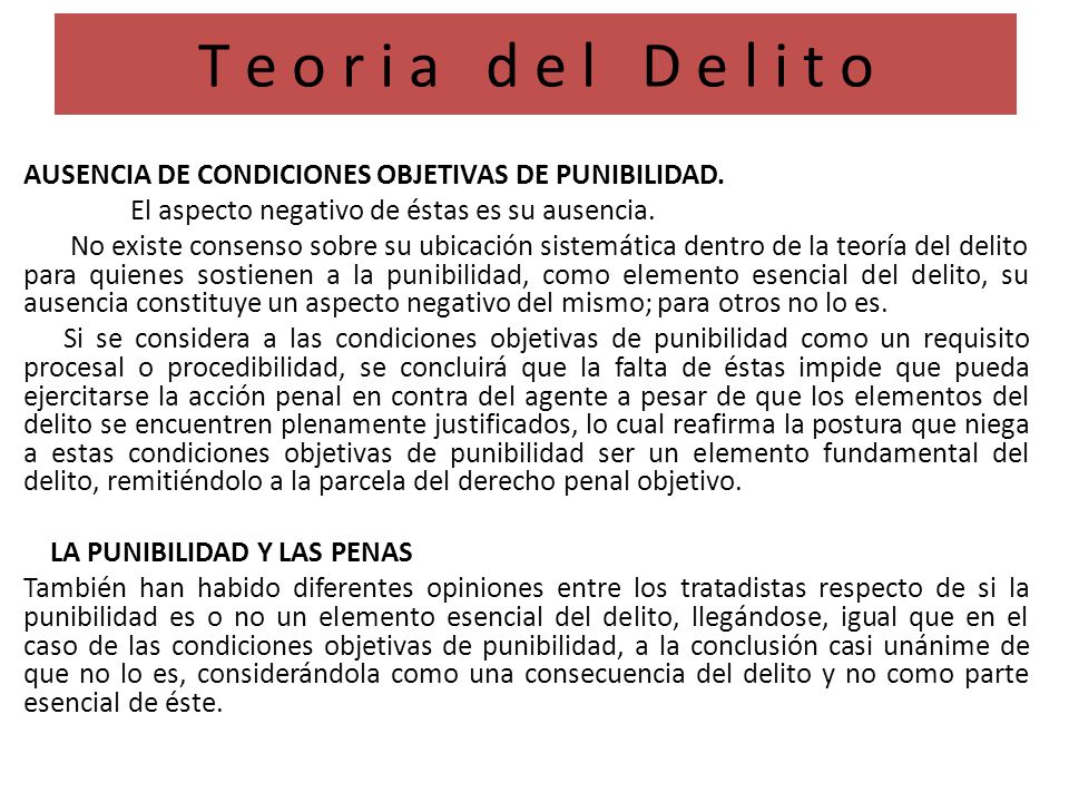 T e o r i a d e l D e l i t o