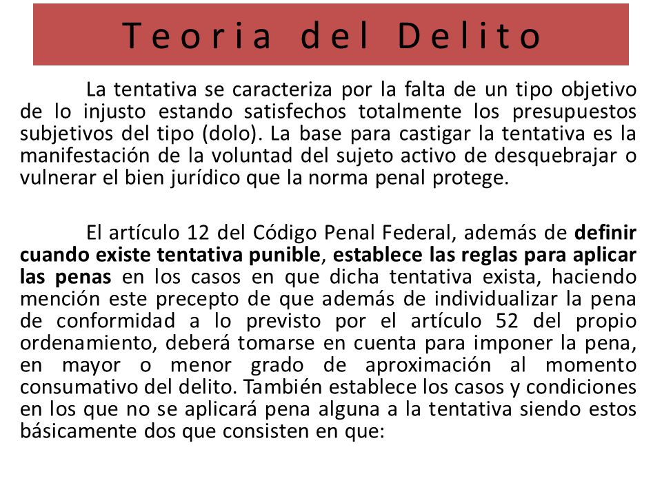 T e o r i a d e l D e l i t o