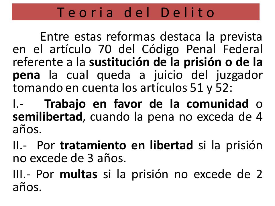 T e o r i a d e l D e l i t o