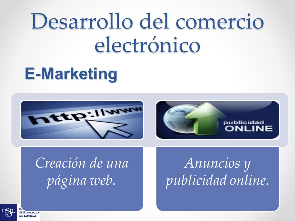 Desarrollo del comercio electrónico