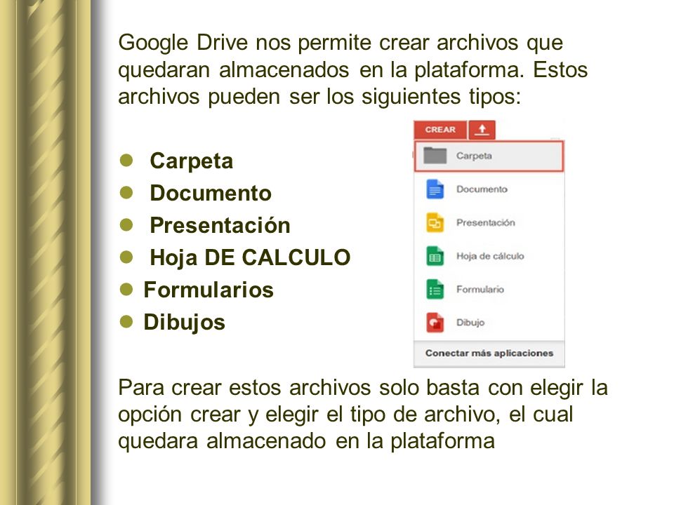 Qué es Google Drive? Es un servicio de alojamiento de archivos que fue  introducido por Google el 24 de abril de Es accesible por su página web, -  ppt descargar