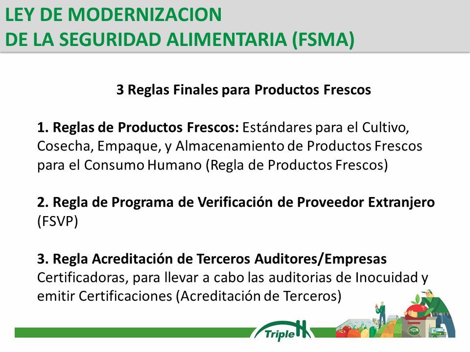 3 Reglas Finales para Productos Frescos