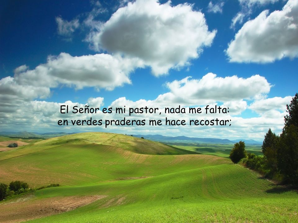 El Señor es mi pastor, nada me falta: