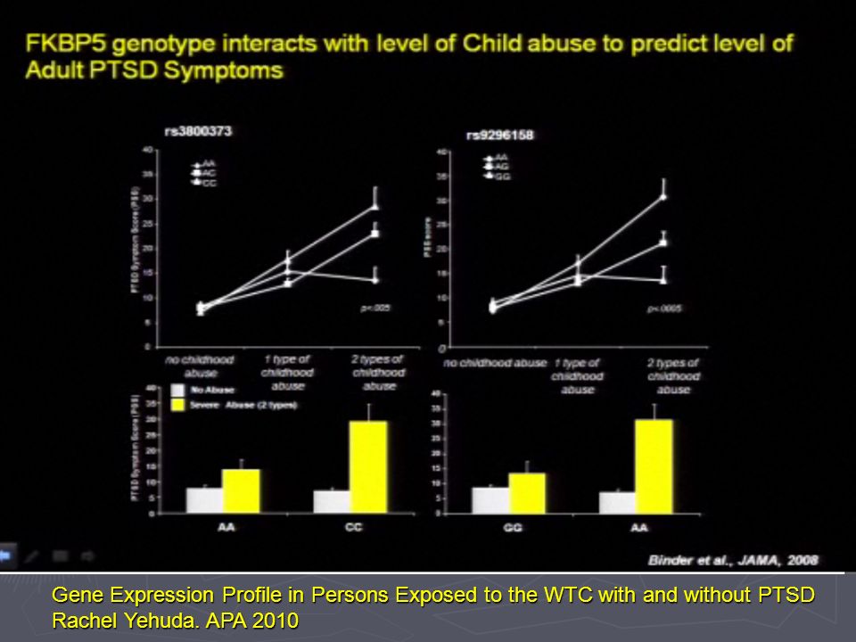 Gene Expression Profile in Persons Exposed to the WTC with and without PTSD