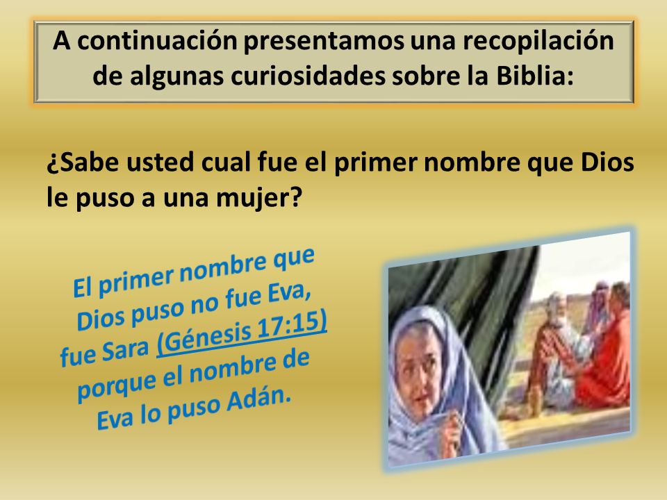 A continuación presentamos una recopilación de algunas curiosidades sobre la Biblia: