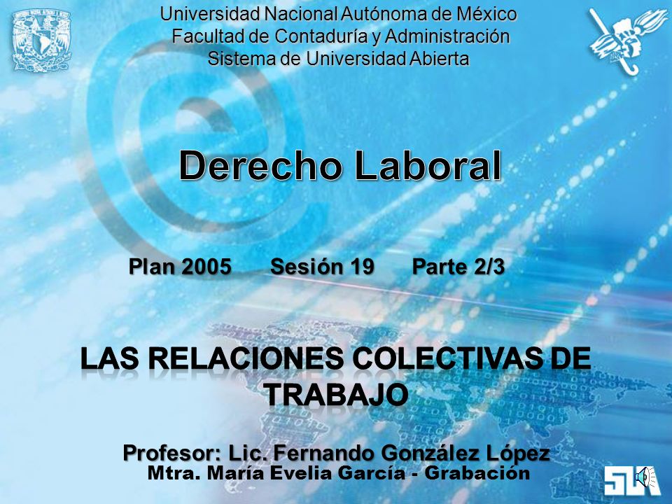 Derecho Laboral Las Relaciones Colectivas de Trabajo Plan 2005