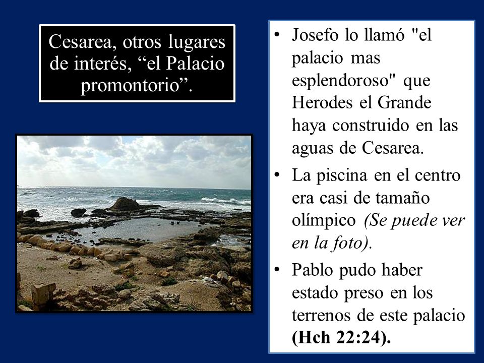 Cesarea, otros lugares de interés, el Palacio promontorio .