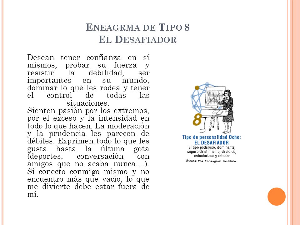 Eneagrma de Tipo 8 El Desafiador