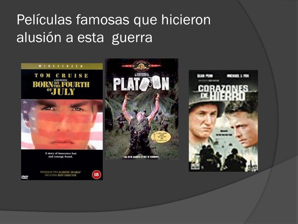 Películas famosas que hicieron alusión a esta guerra