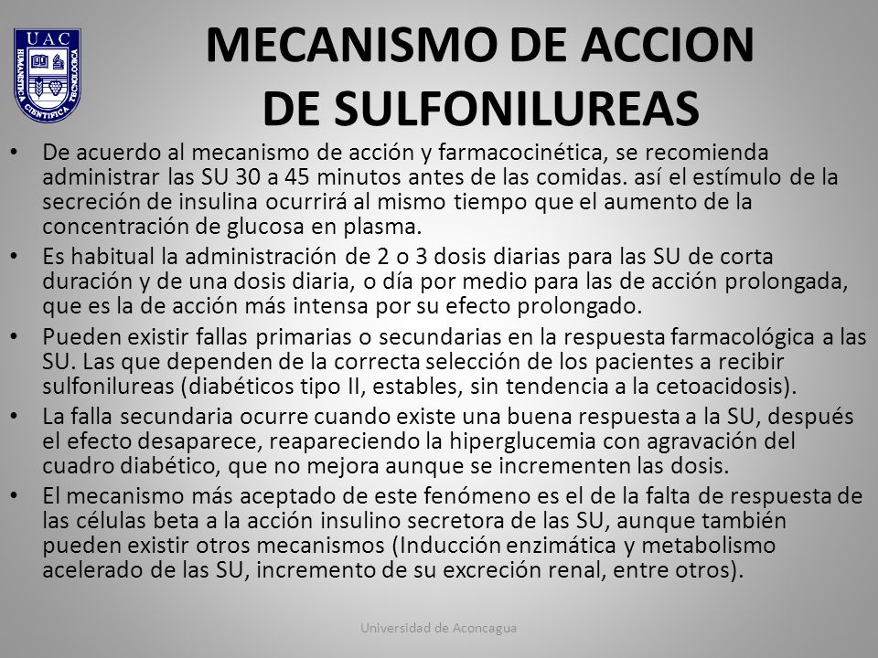 MECANISMO DE ACCION DE SULFONILUREAS