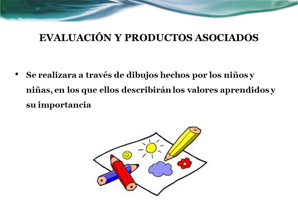 EVALUACIÓN Y PRODUCTOS ASOCIADOS