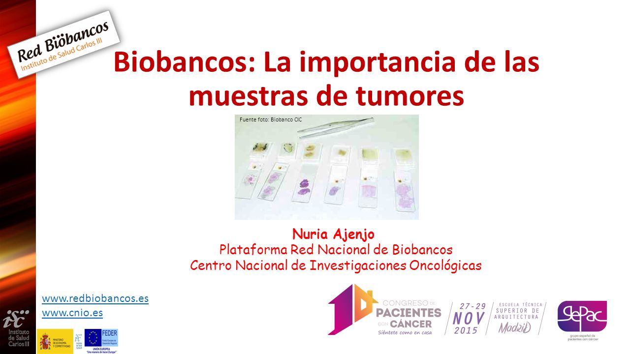 Biobancos: La importancia de las muestras de tumores