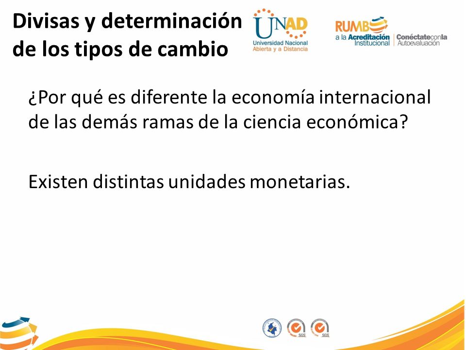 Divisas y determinación de los tipos de cambio