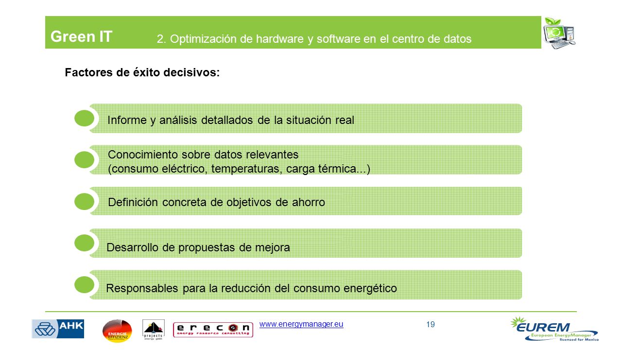 Green IT 2. Optimización de hardware y software en el centro de datos