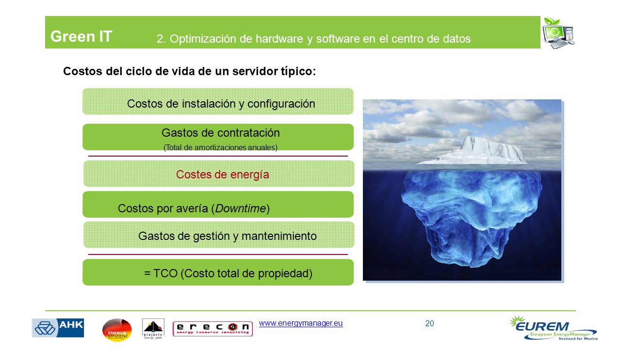 Green IT 2. Optimización de hardware y software en el centro de datos