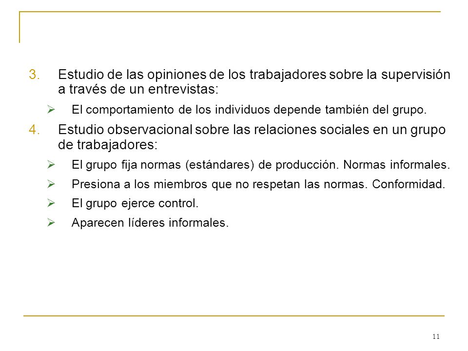 Estudio de las opiniones de los trabajadores sobre la supervisión a través de un entrevistas: