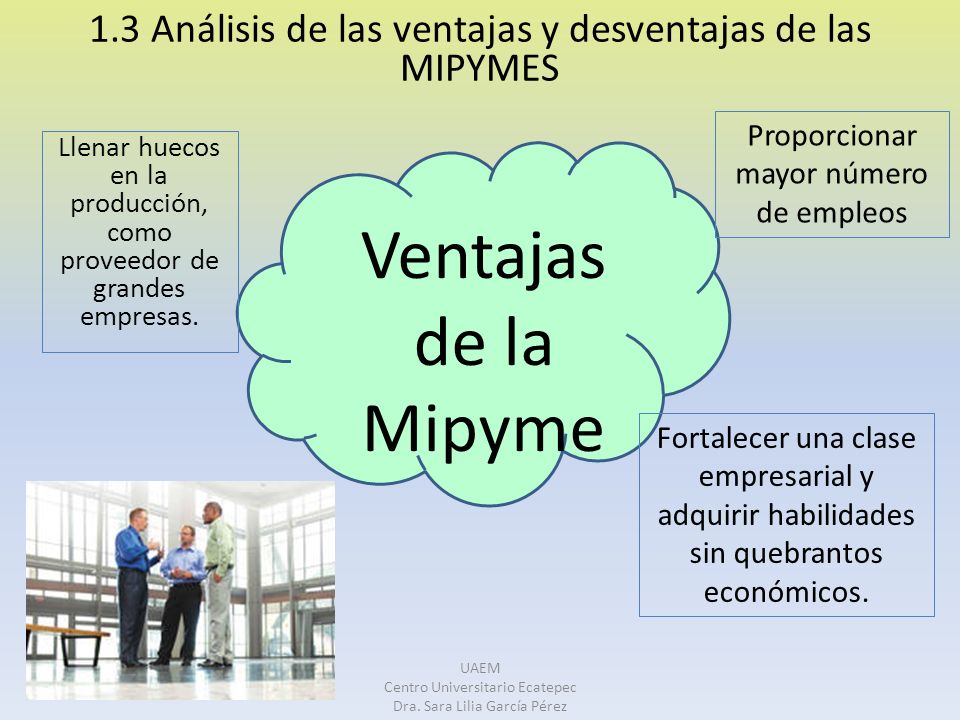1.3 Análisis de las ventajas y desventajas de las MIPYMES