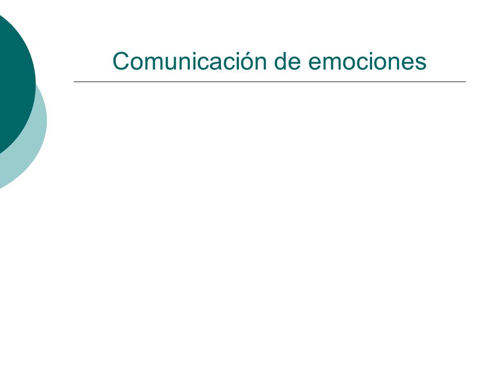 Comunicación de emociones