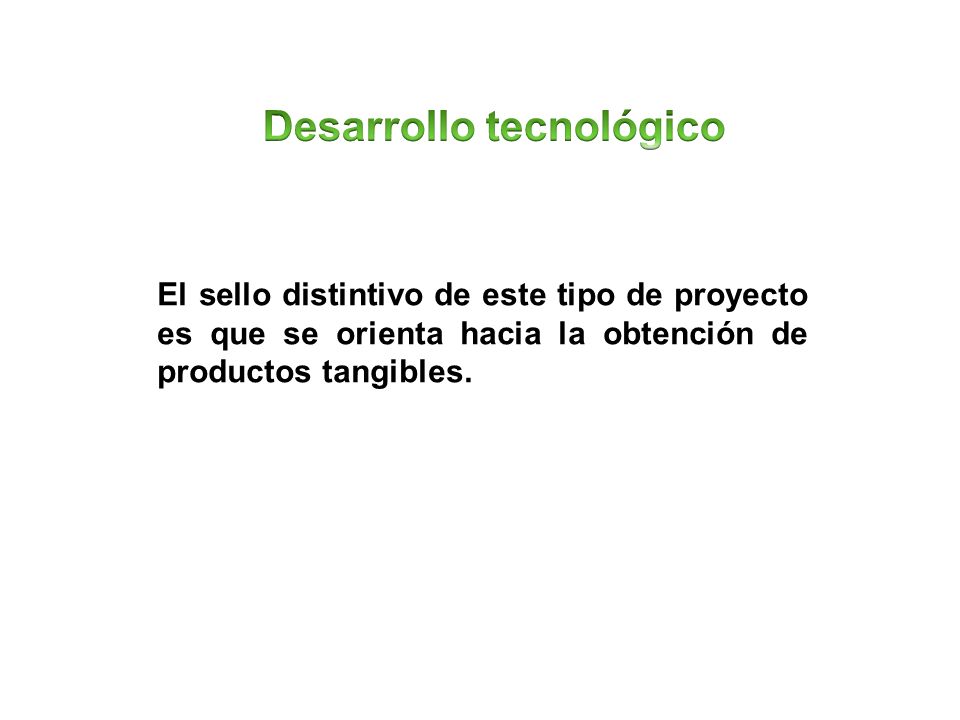 Desarrollo tecnológico