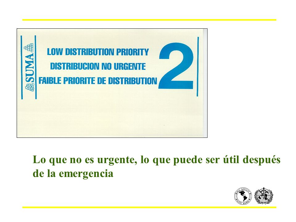 Lo que no es urgente, lo que puede ser útil después