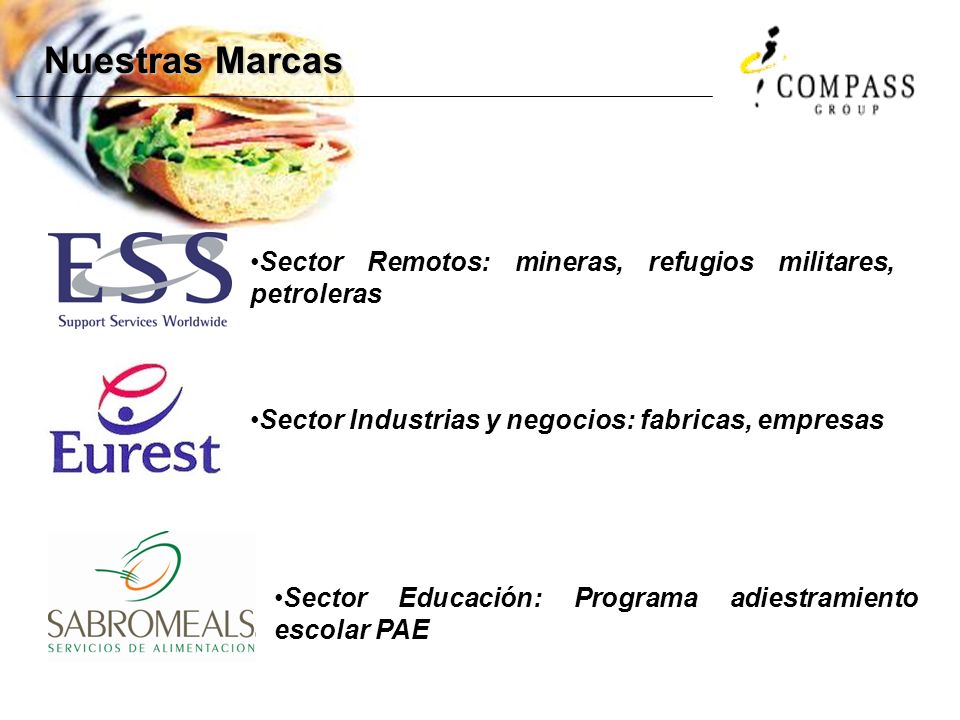 Nuestras Marcas Sector Remotos: mineras, refugios militares, petroleras. Sector Industrias y negocios: fabricas, empresas.